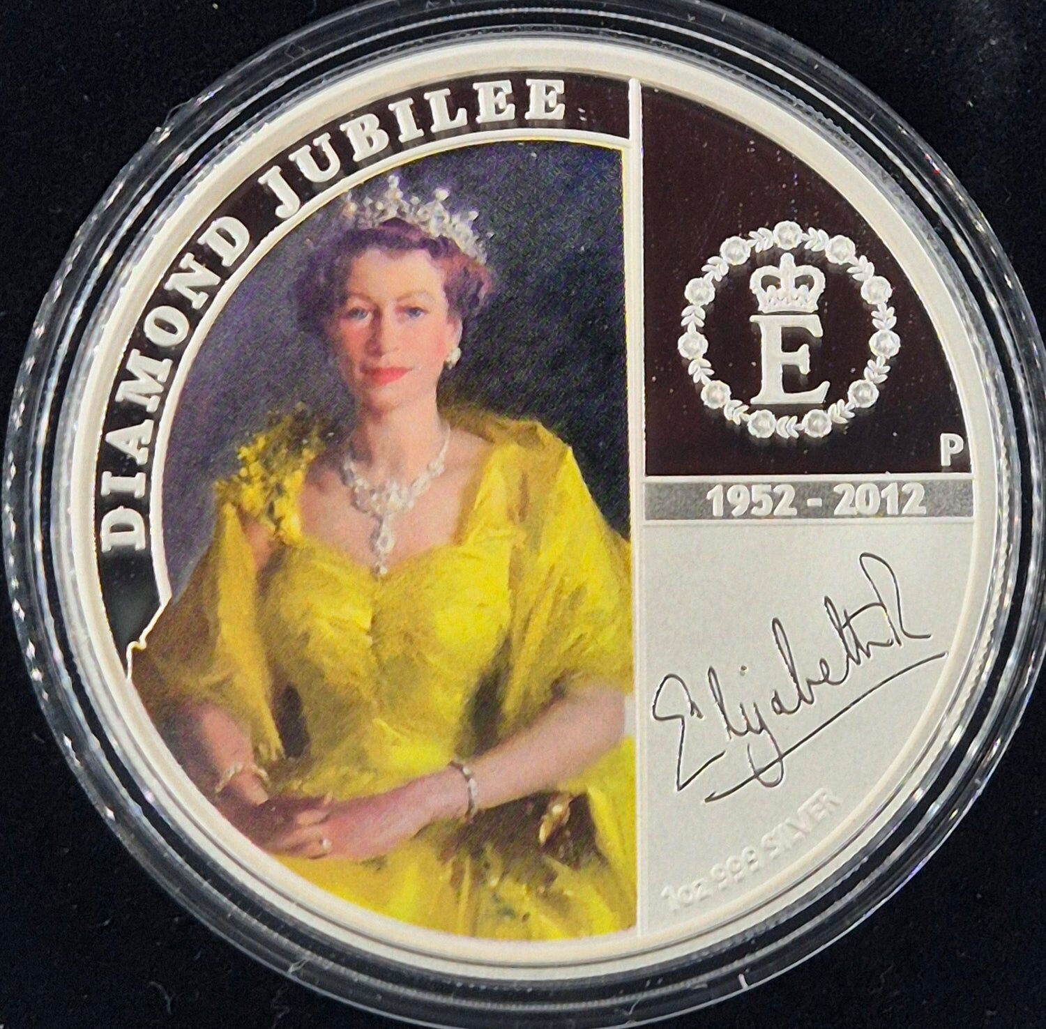 2012 1oz Queen Elizabeth II Diamond Jubilee Silver Proof Coin | Perth Mint