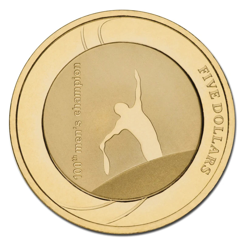 2012 $5 Australian Open - 100th Men's Champion Coin