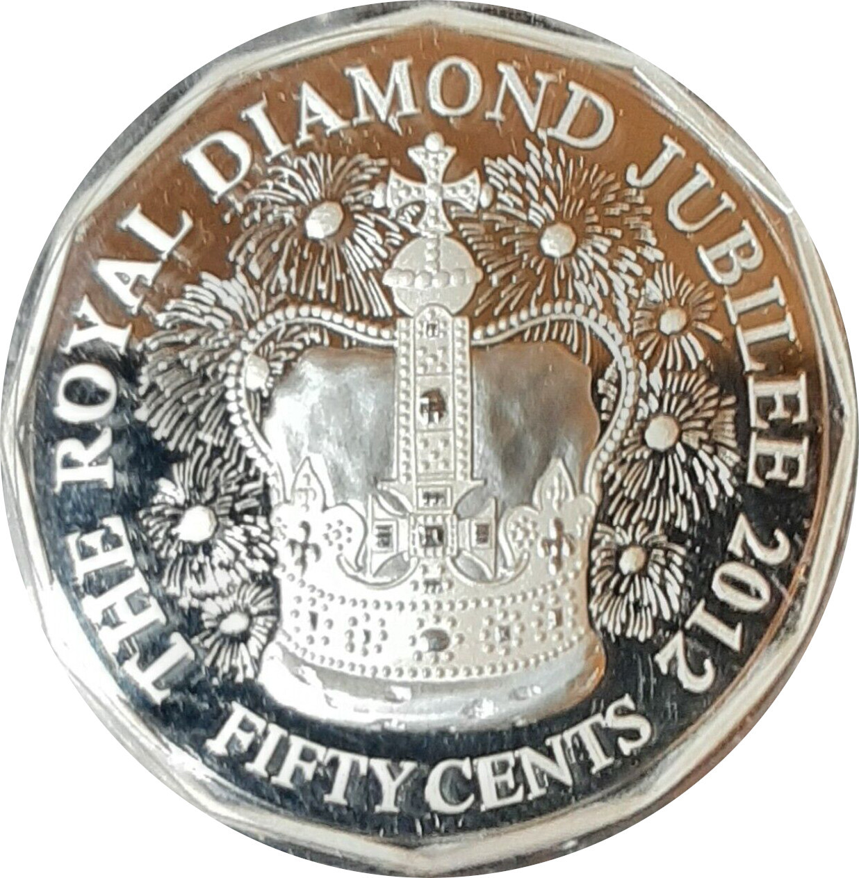 2012 Silver 50c Diamond Jubilee