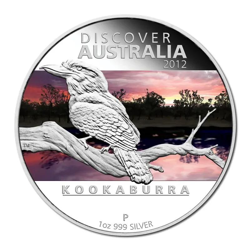 2012 Discover Australia Kooaburrra 1oz Silver Proof Coin