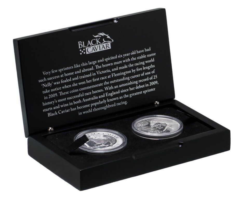 2013 1oz Black Caviar Perfection -  Silver Proof Two-Coin Set