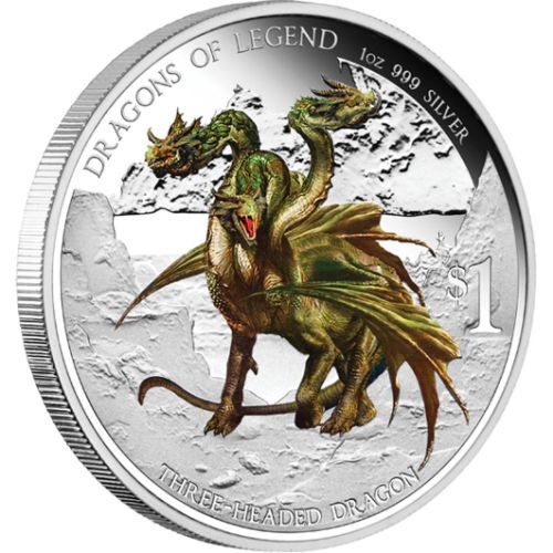 2013 Bulgarian Dragon 1oz Silver Proof Coin