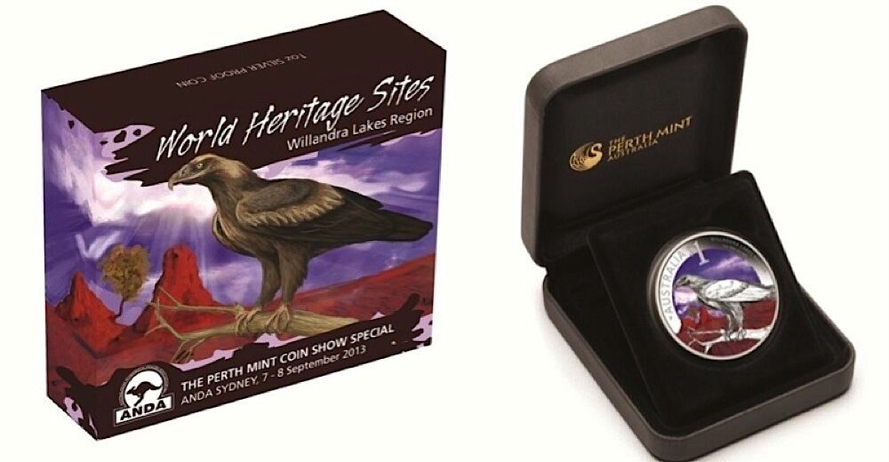 2013 Willandra Lakes 1oz Silver Proof  Sydney ANDA Coin Show Special | Perth Mint