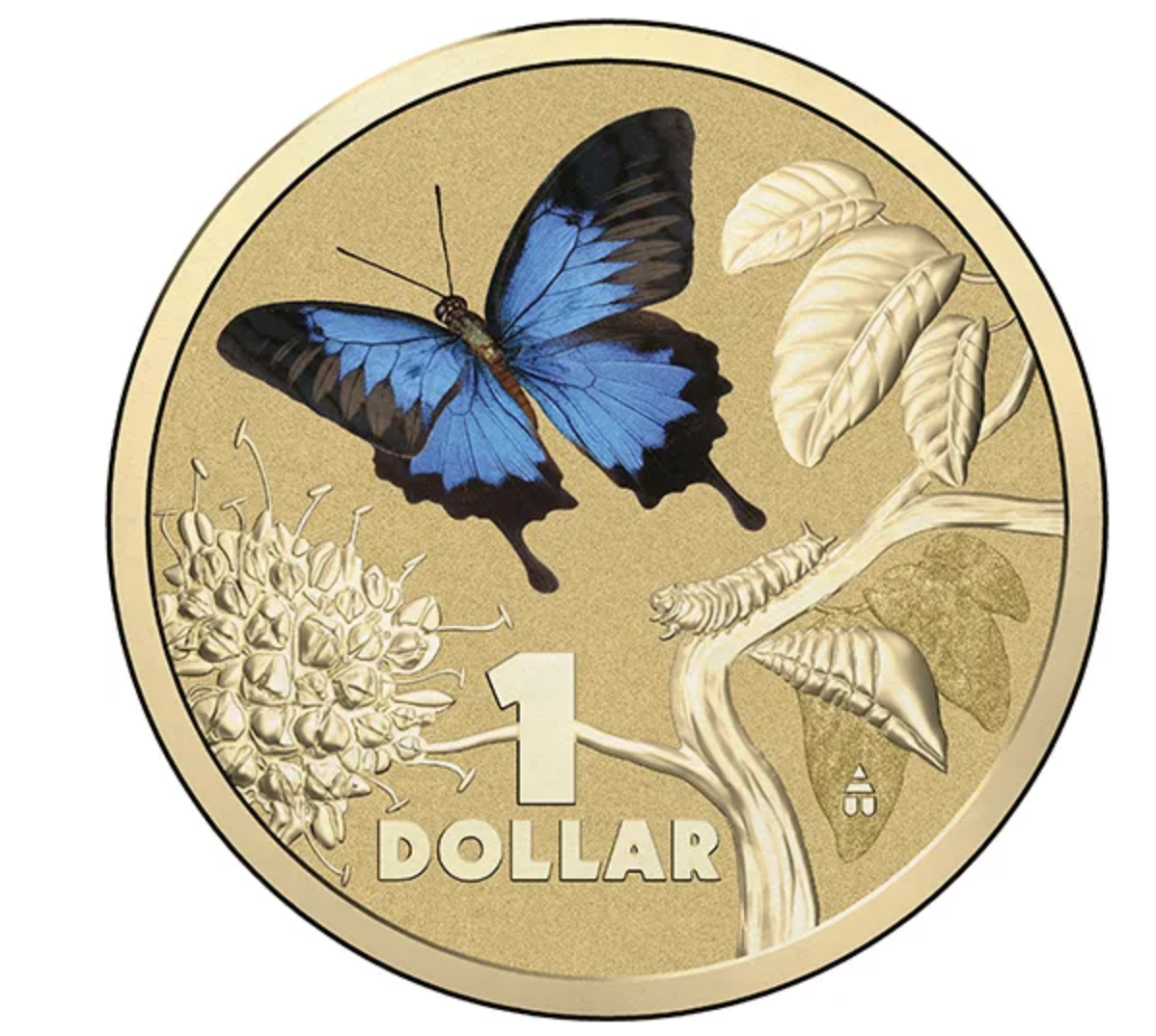 2014 $1 Bright Bugs Ulysses Butterfly