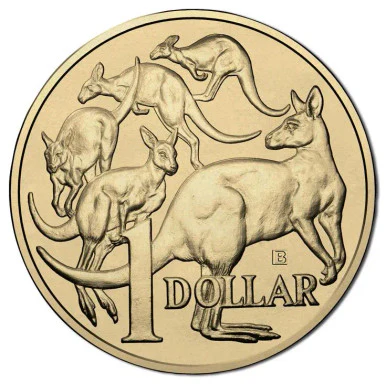 2015 $1 ANDA Brisbane - Mob of Roos 'B' Privy Mark