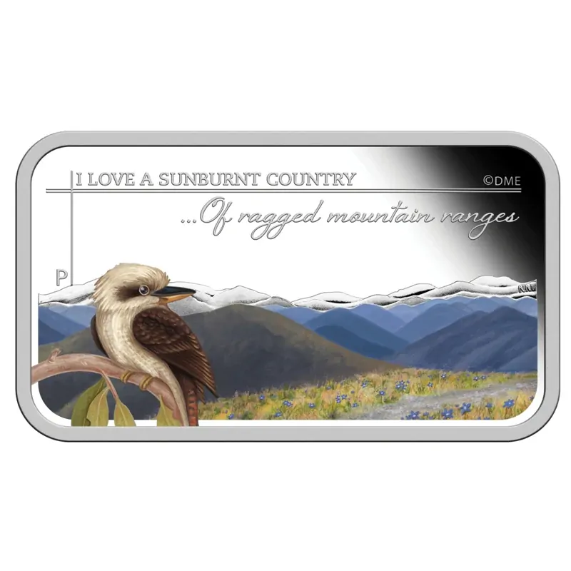 2015 1oz Sunburnt Country - Mountain Ranges Silver Proof Coin