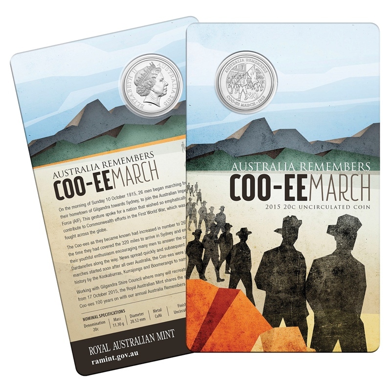 2015 - Australia Remembers Coo-ee march Twenty Cents