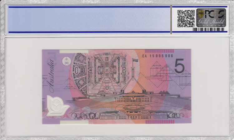 2015 $5 Stevens / Fraser Last Prefix EA15 - PCGS UNC MS68