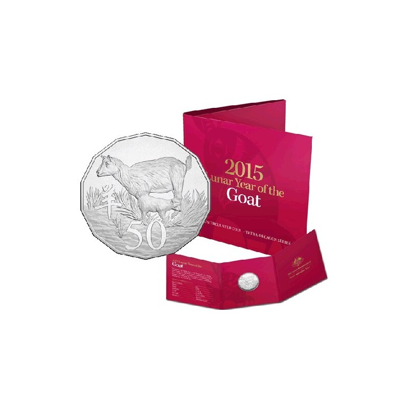 2015 50c Lunar Year of the Goat