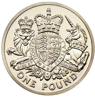 2015 £1 UK Royal Arms Coin