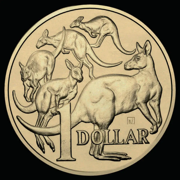 2016 $1 ANDA Melbourne - Mob of Roos 'M' Privy Mark