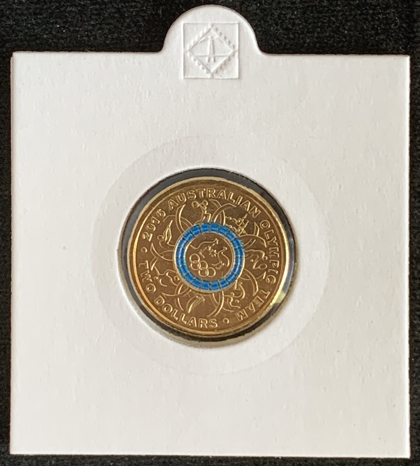 2016 - $2 Olympics Blue Coloured Coin