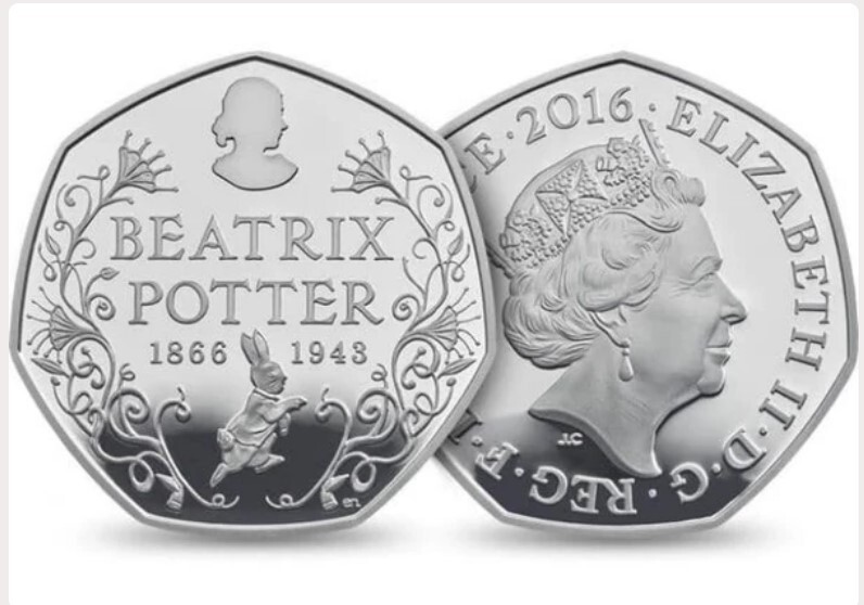 2016 50p Beatrix Potter 150 Years - The Wonderful World of Miss Potter
