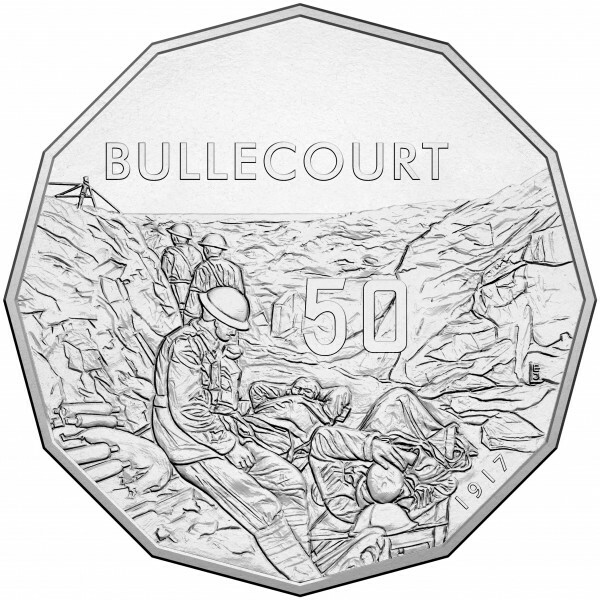 2017 50c The Battle of Bullencourt 