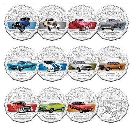 2017 50c Ford Australian Classic Collection Tin