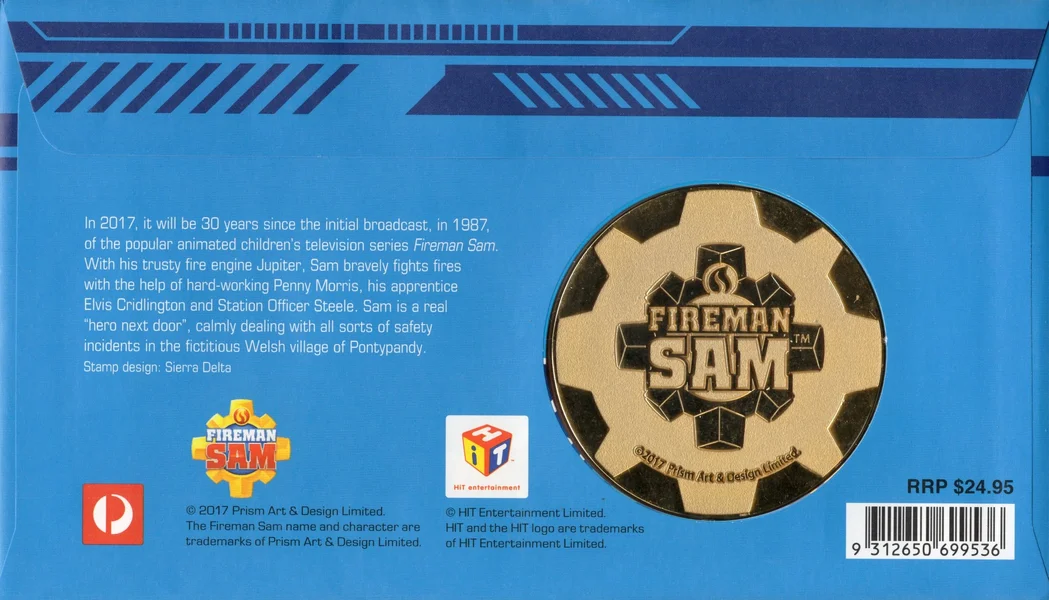 2017 Saving the Day Fireman Sam Medallion PMC