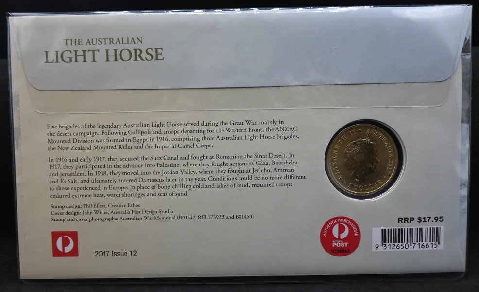 2017 Perth Mint $1 Australian Light Horse PNC