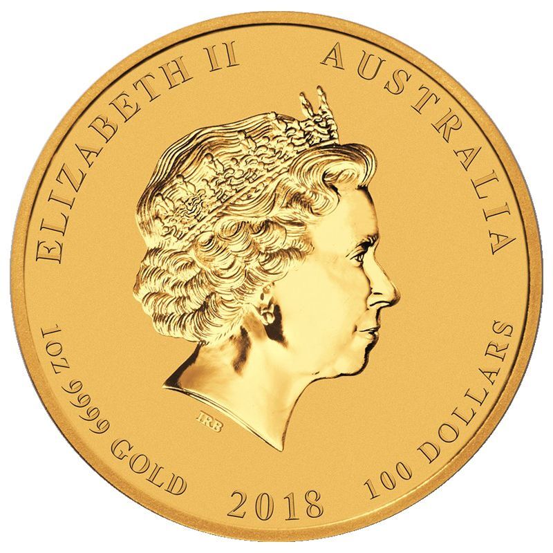 2018 Year of the Dog 1oz Pure Gold