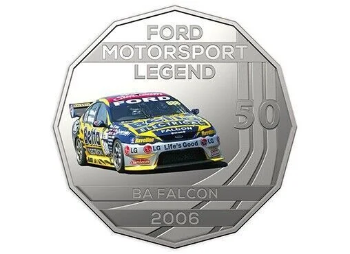 2018 50c High Octane - 2006 Ford BA Falcon in Folded Presentation Card