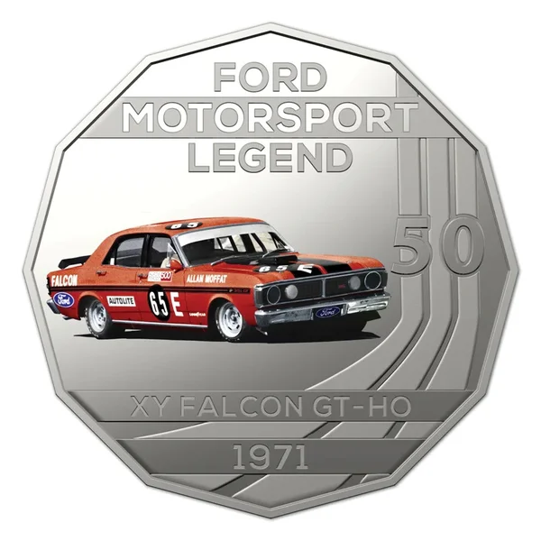 2018 50c High Octane - 1971 Ford XY Falcon GT-HO Phase III in Folded Presentation Card
