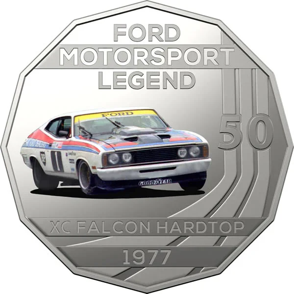 2019 50c High Octane - 1977 Ford  XC Falcon Hardtop in Folded Presentation Card