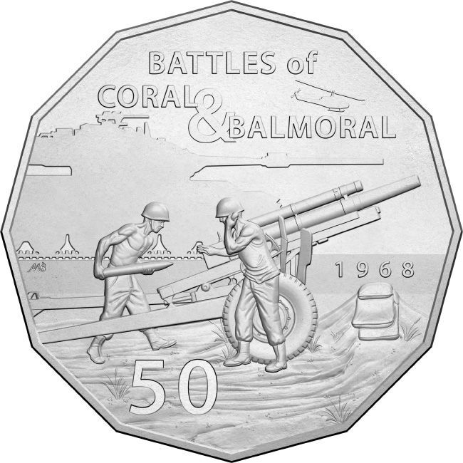 2018 50c Coral & Balmoral 50th Anniversary