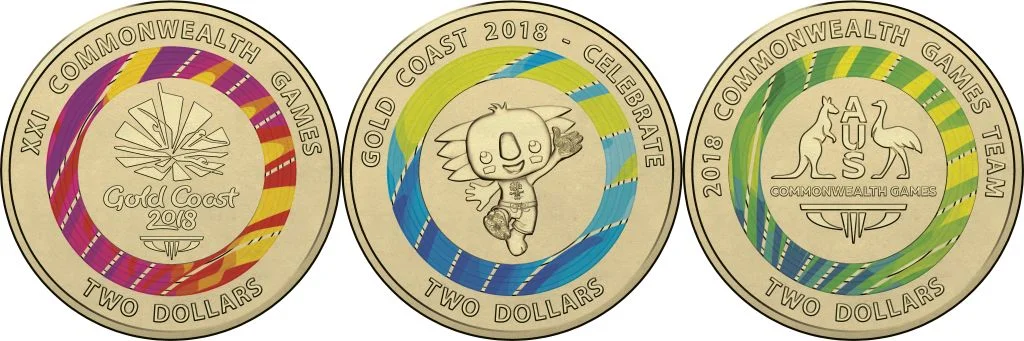 2018 $2 / $1 Gold Coast -  XXI Commonwealth Games 7-Coin Collection
