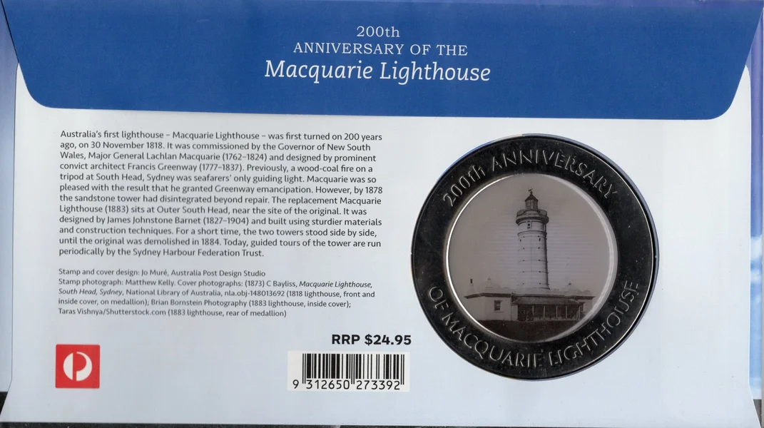 2018 200th Anniversary of Macquarie Lighthouse PMC