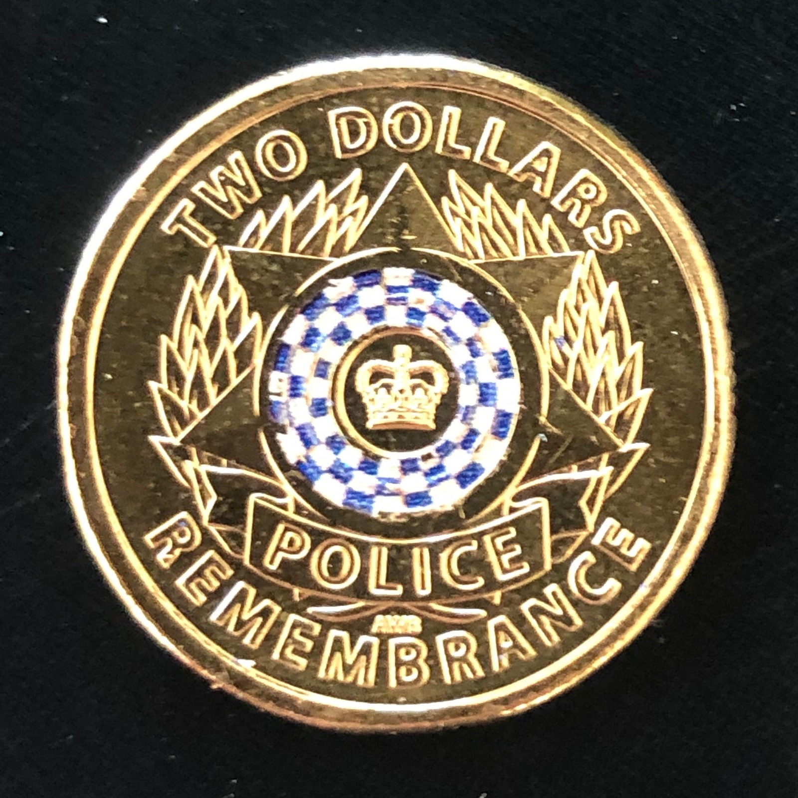 $2 Police Remembrance Coloured  RAM BAG - 25 coins - IN STOCK