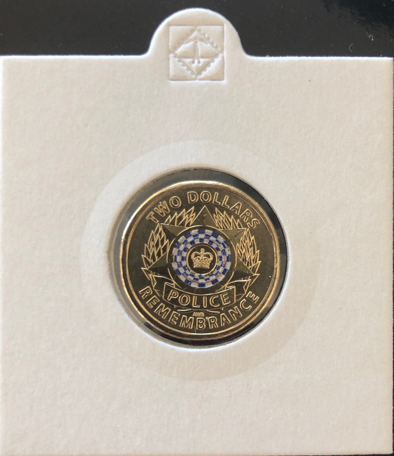 2019 - $2 Police Remembrance, Blue Coloured Coin 