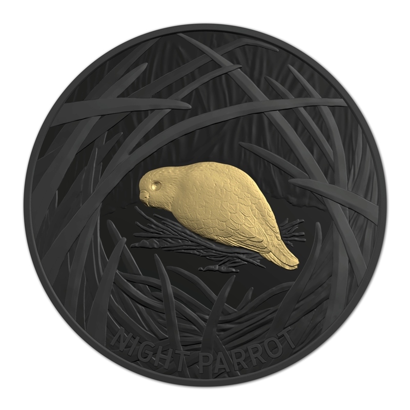 2019 Silver $5 Night Parrot Silver Proof