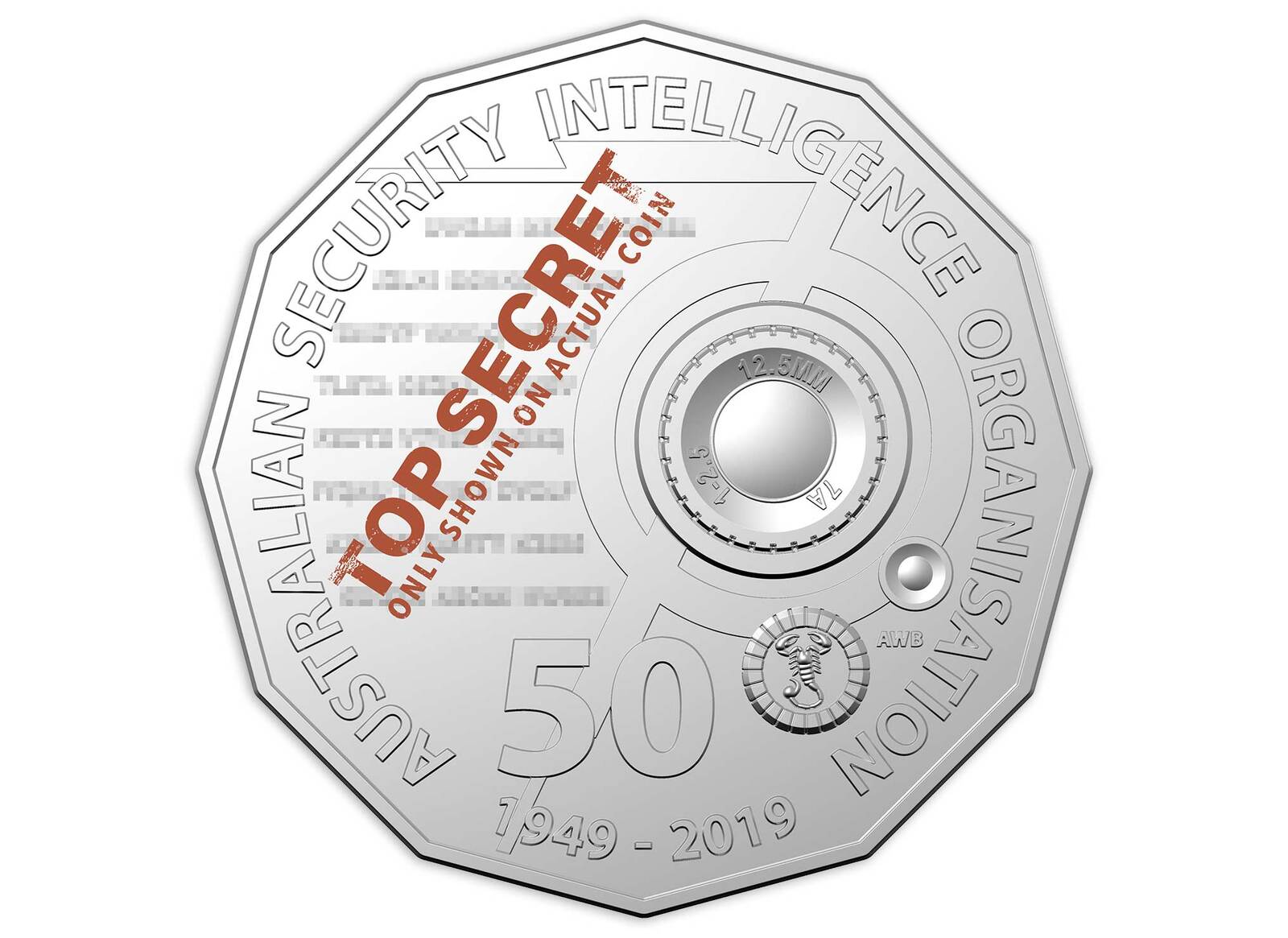 2019 - 50c ASIO Carded Coin