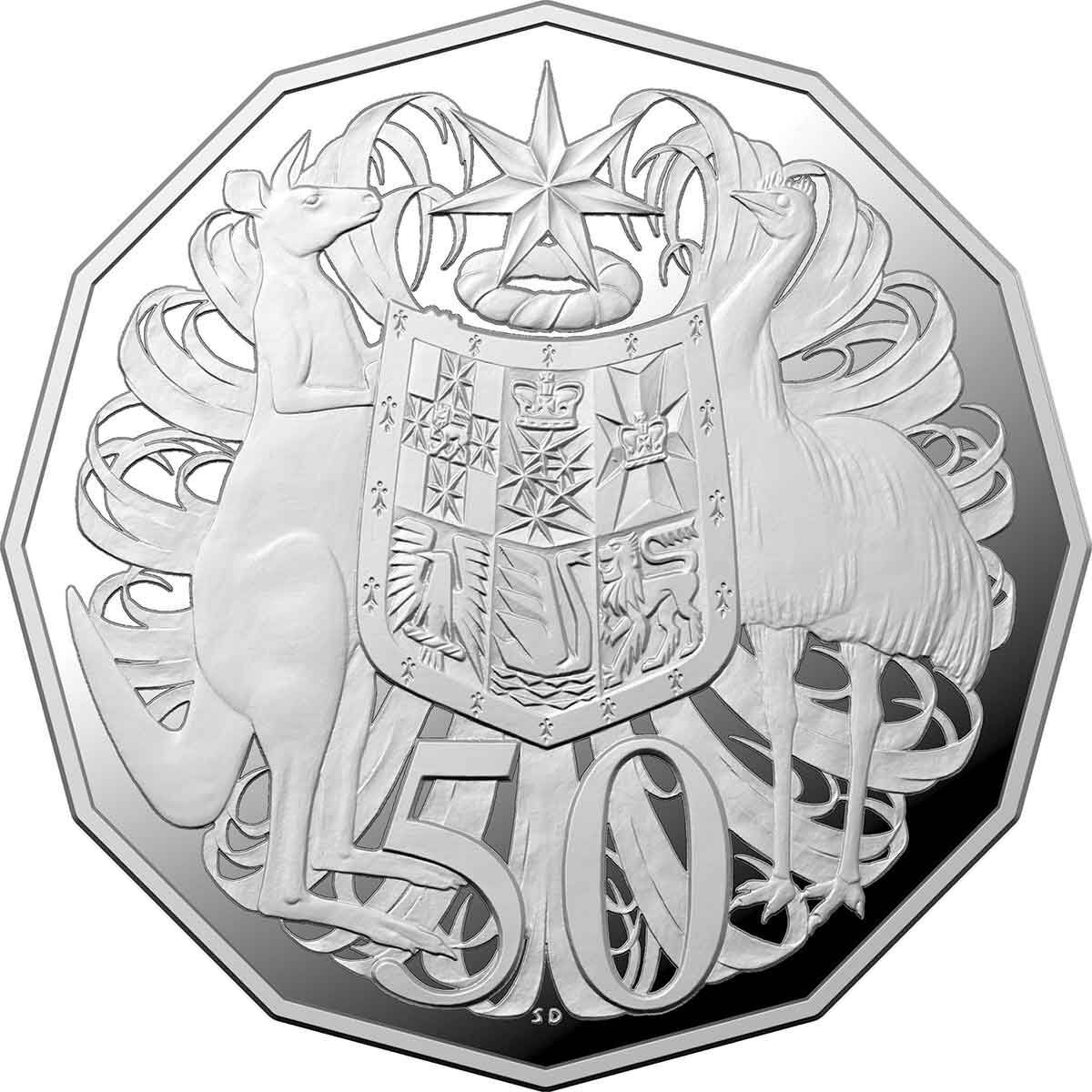 2019 Silver 50c Limited Edition 1969