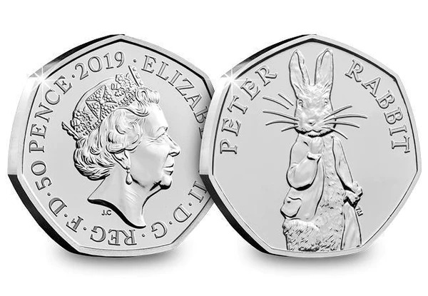 2019 50p Celebrating Beatrix Potter and her Little Tales