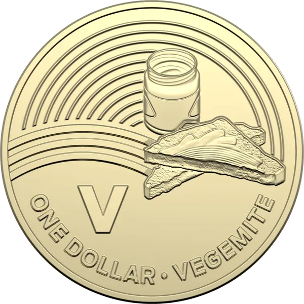 2019 $1 'V' is for Vegemite - Great Aussie Coin Hunt PNC