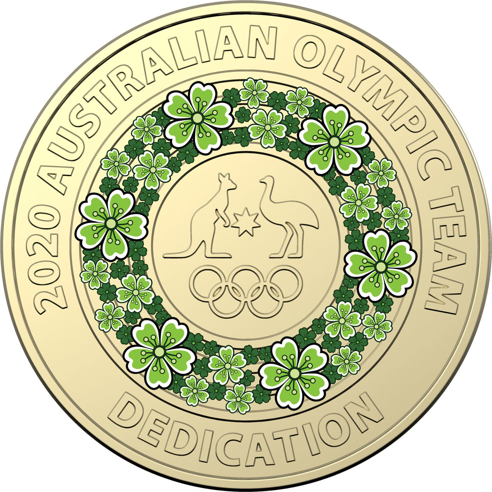 2020 $2 Olympic Team Coloured Coin Collection