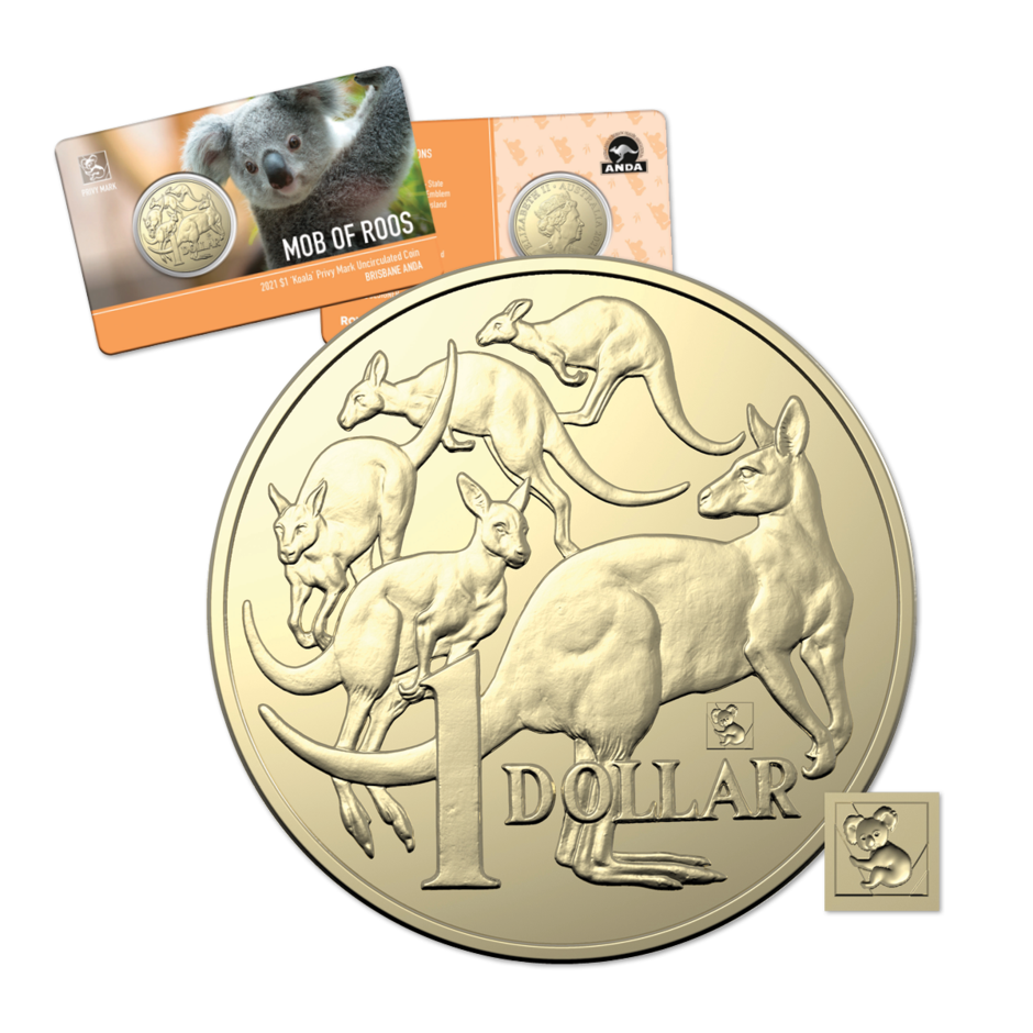2021 Koala Privy Mark $1 Coin
