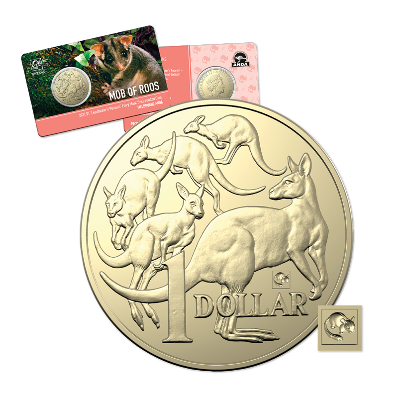2021 ‘Leadbeater’s Possum’ Privy Mark $1 Coin