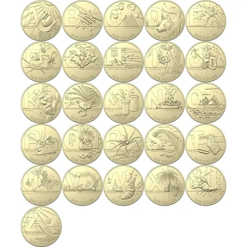 2021 $1 Great Australian Coin Hunt 2 - Complete UNC Coin / Folder set