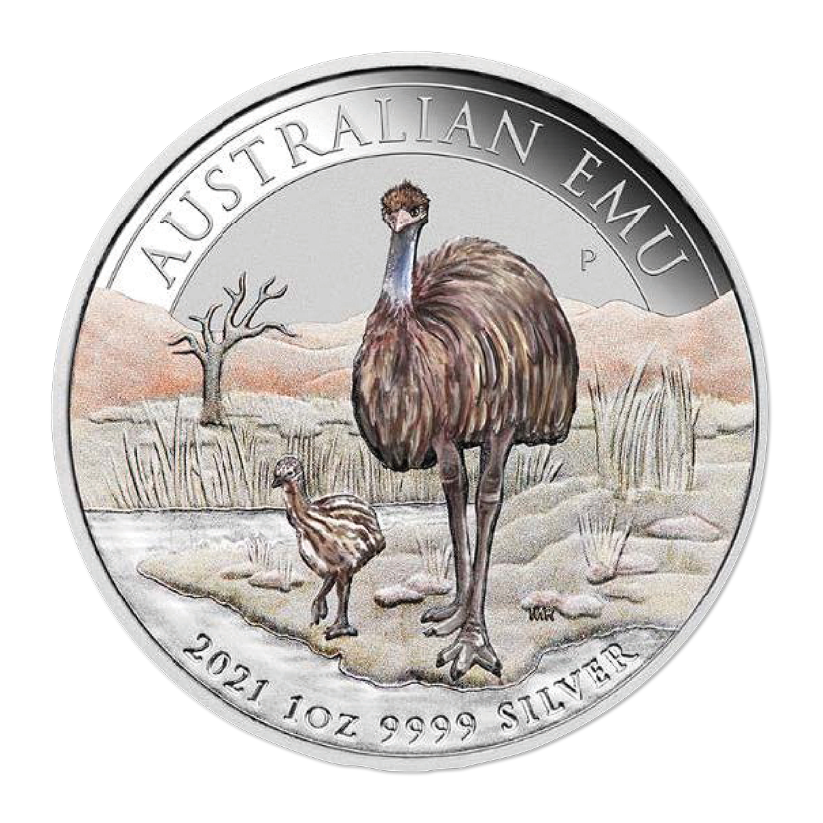 2021 Melbourne ANDA $1 Silver Emu