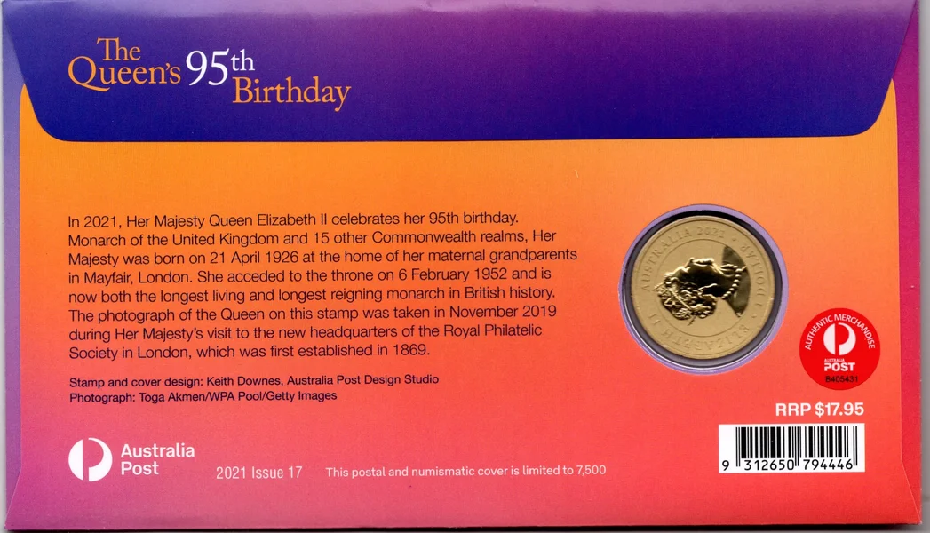 2021 $1 PNC Queens 95th Birthday