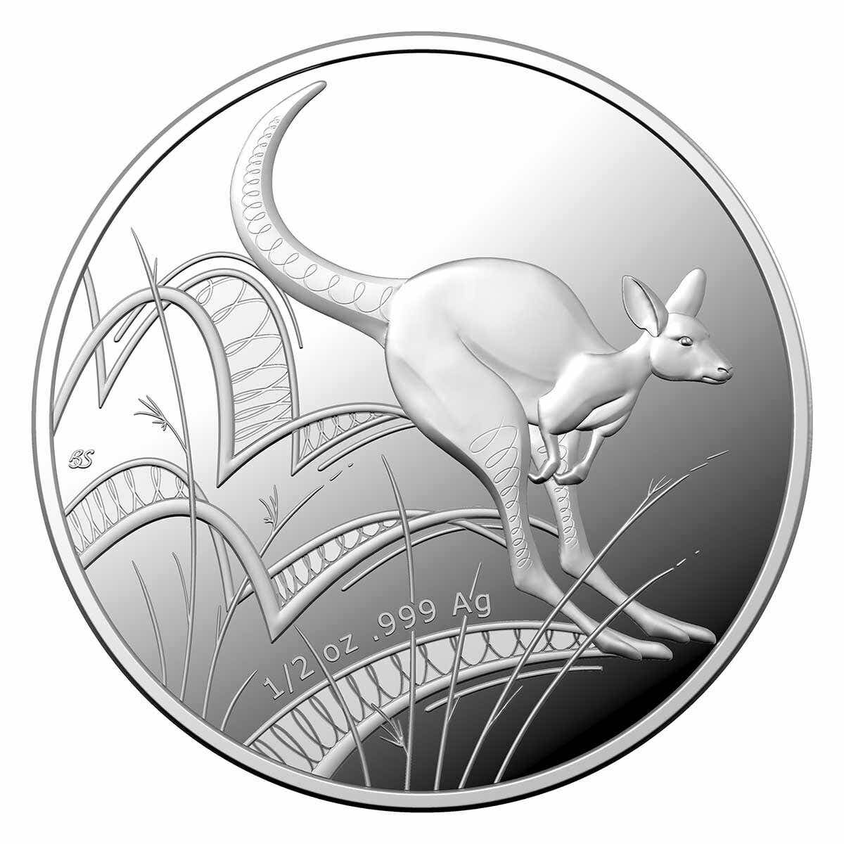 2022 1/2oz Bounding Kangaroo Silver Proof Coin