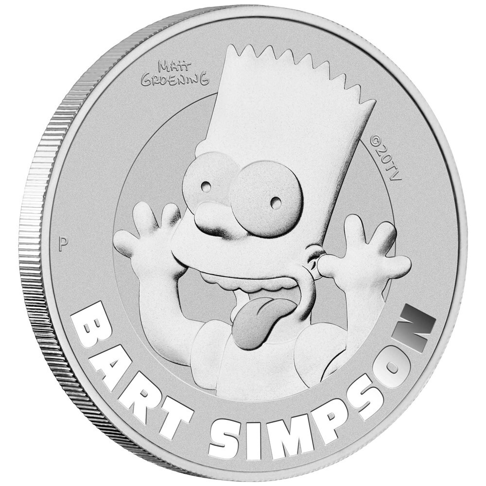 2022 $1 Bart Simpson 1oz Silver Coin