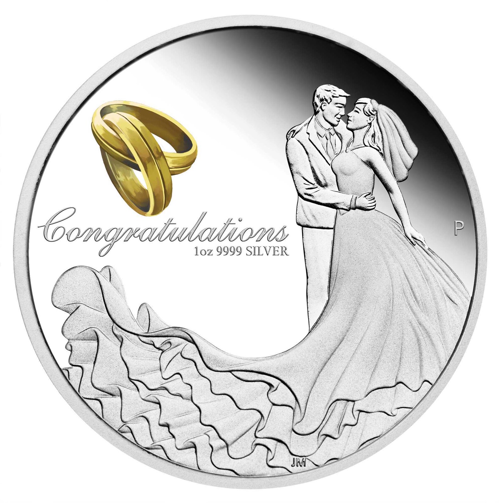 Congratulations On Your Wedding | 2022 1oz Silver Wedding Proof Coin