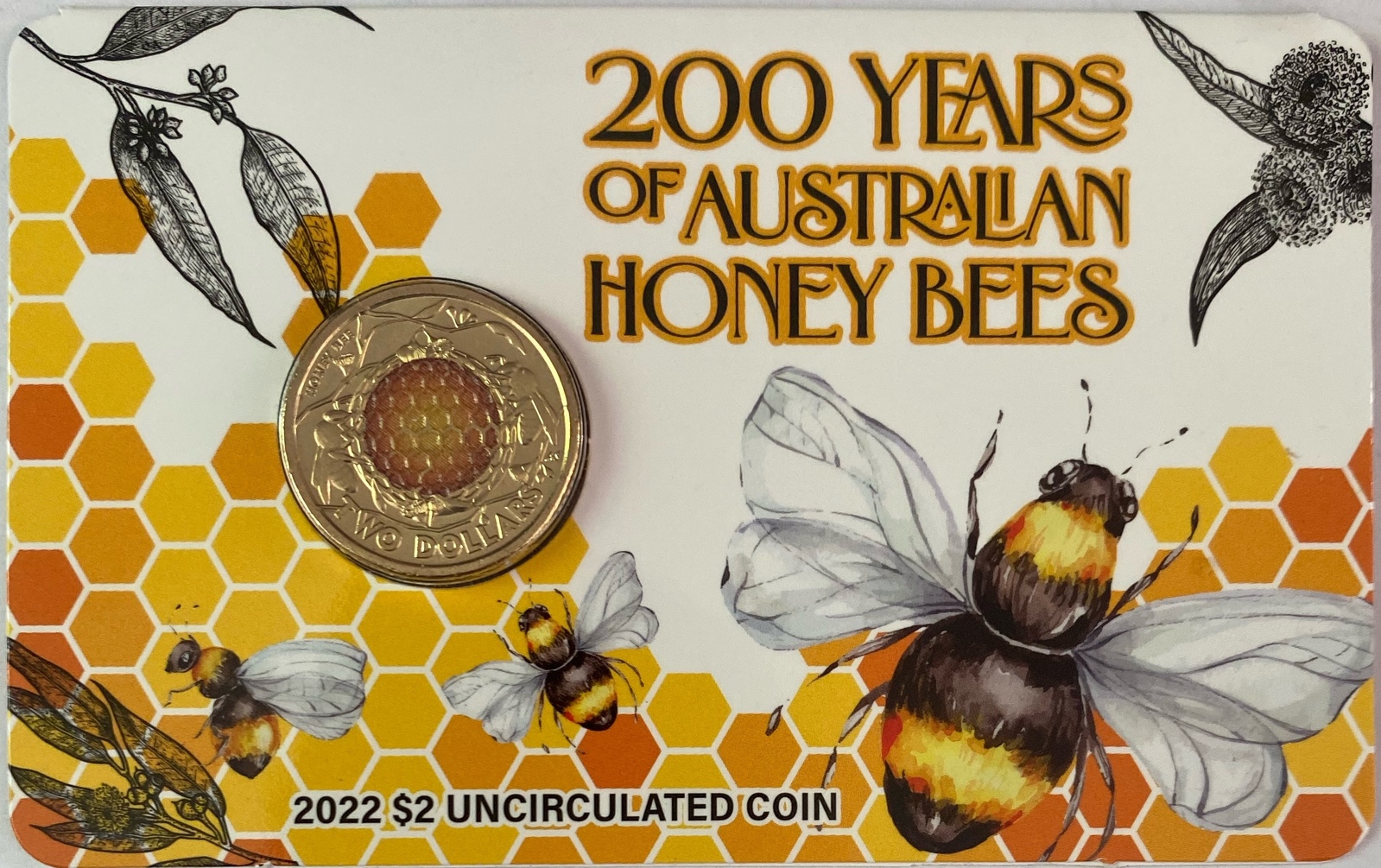 2022 $2 HoneyBee Carded Coin