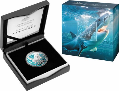 2022 1oz Great White Shark Silver Proof