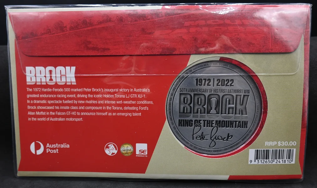 2022 Peter Brock 1972 Medalion Cover (PMC Medallion)
