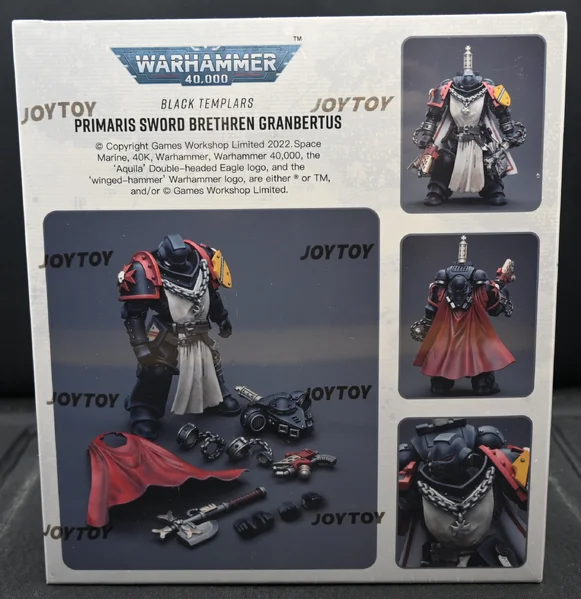 2022 Joytoy Warhammer 40,000 Black Templars Primaris Sword Brethren Granbertus