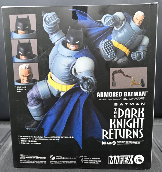 2022 Mafex "The Dark Knight Returns" Armored Batman 6-Inch Figure.