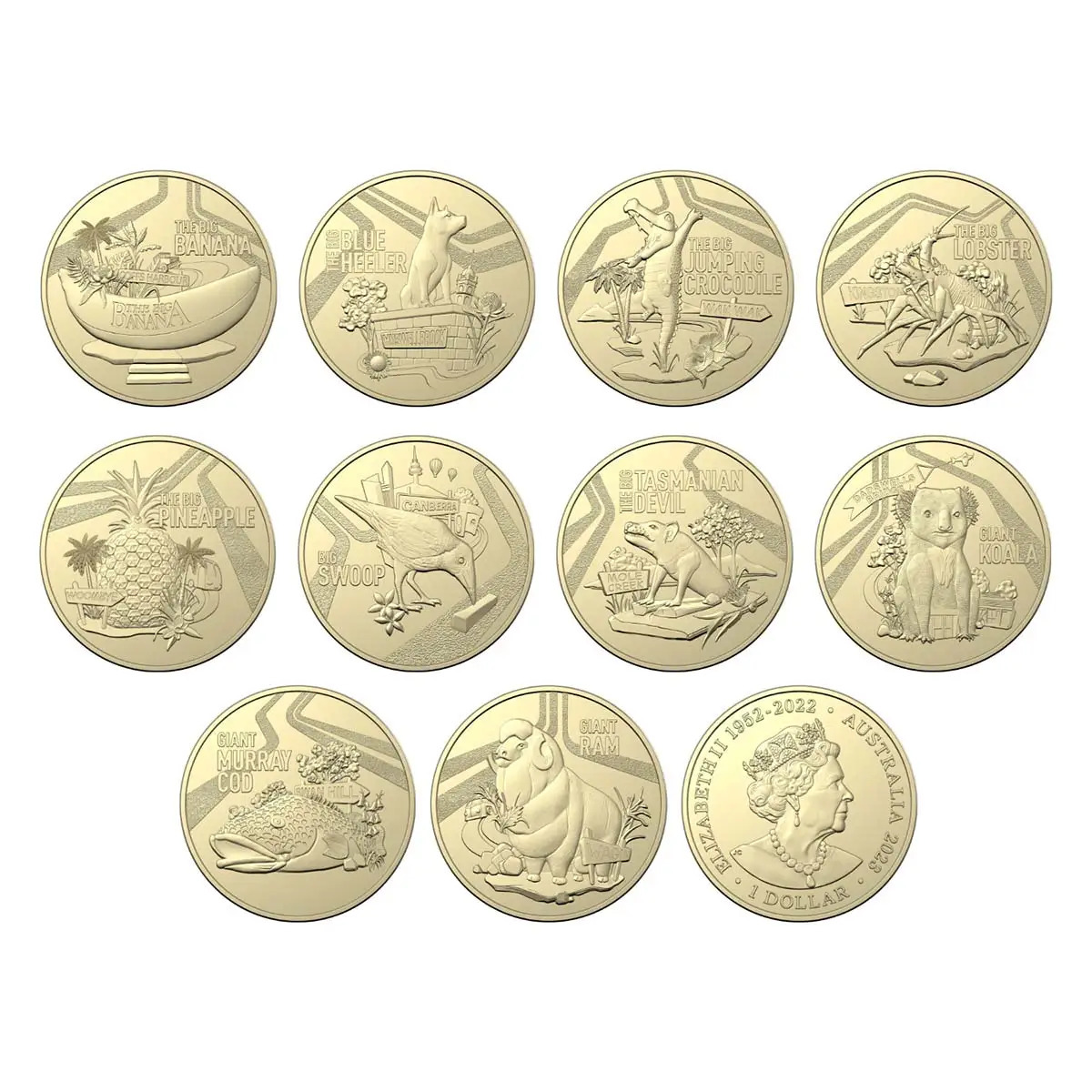 2023 $1 Aussie Big Things Coin set in Folder